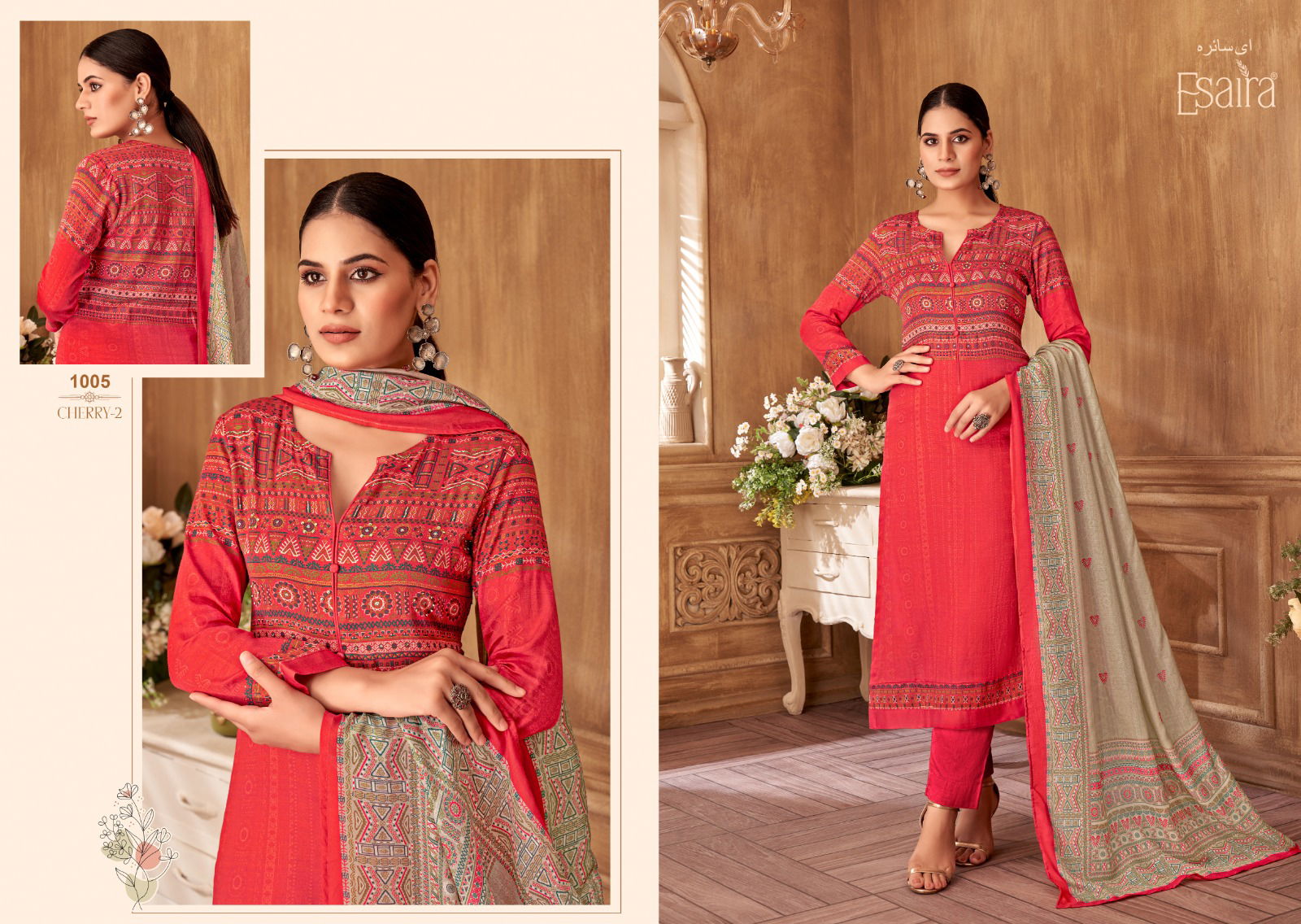 Cherry 2 By Esaira Cotton Stain Designer Salwar Kameez Wholesale Shop In Surat